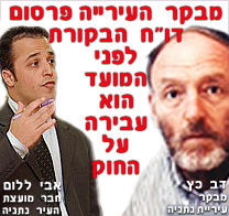 ליקויים חמורים וחשד לפלילים באגפי ומחלקות עיריית נתניה, בדו